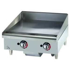 Star 24" Countertop Gas Griddle with Thermostatic Controls 56,600 BTU 1" Steel Plate Convertible ( 624TF )