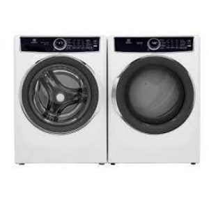 Electrolux Kit Front-Load Steam Washer 5.2 Cu.Ft + 8.0 Cu. Ft. Electric Steam Dryer White ( ELFW7537AW / ELFE753CAW )
