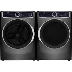 Electrolux Kit Front-Load Steam Washer 5.2 Cu.Ft + 8.0 Cu. Ft. Electric Steam Dryer Titanium ( ELFW7637BT / ELFE763CBT )