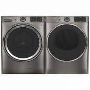 Ensemble Laveuse ? Vapeur ? Chargement Frontal De 5.5 Pi? + Sécheuse Électrique ? Vapeur De 7.8 Pi? Nickel Satiné De GE ( GFW650SPNSN / GFD65ESMNSN )