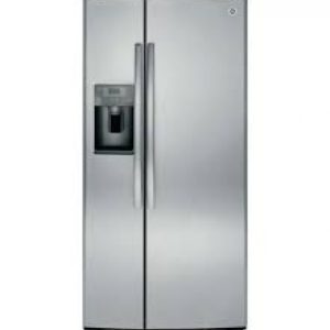 GE 33" / 23 Cu. Ft. Side-By-Side Refrigerator with Water & Ice Dispenser in Stainless Steel *NEW* ( GSS23GYPFS )