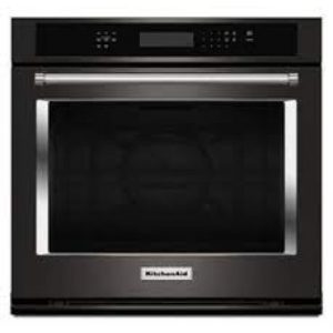 KitchenAid 30" / 5 Cu. Ft. True Convection Electric Wall Oven in Black Stainless Steel ( KOSE500EBS )