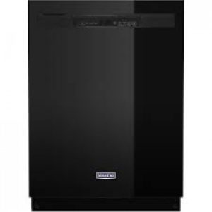 Maytag Front Control Dishwasher in Black with Stainless steel tub-Dual Power filtration *NEW* ( MDB4949SKB )