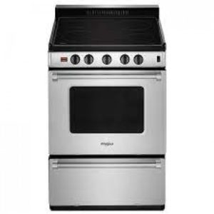 Whirlpool Stainless Steel Freestanding Electric Range 2.96 Cu. Ft. / 24" *NEW* ( YWFE50M4HS )