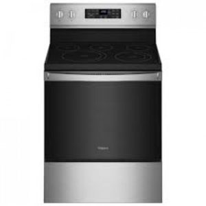 Whirlpool 30" / 5.3 Cu. Ft. Fan Convection 5-Element Freestanding Electric Air Fry Range in Stainless Steel *NEW* ( YWFE550S0LZ )